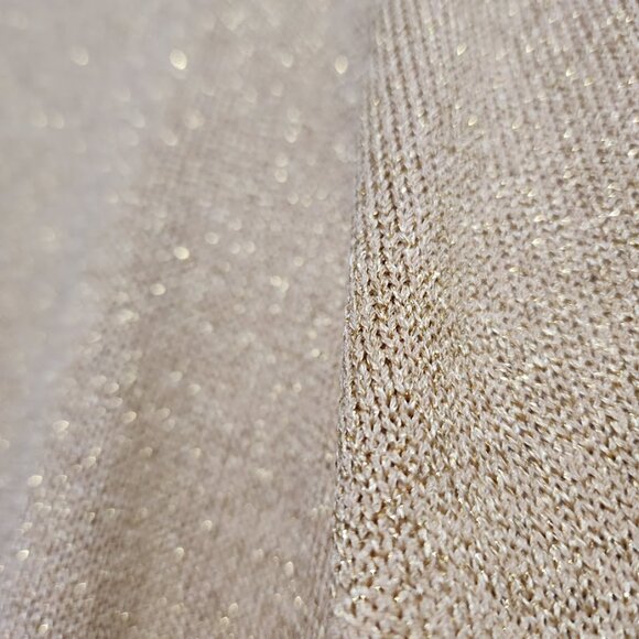 ST JOHN VINTAGE zip up golden sweater top short sleeve NEW WITH TAGS size S - Picture 5 of 9